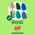 thumbnail image 2 of Scotch-Brite - Kit de varita antiarañazos, 1 varita de plato y 7 recambios de esponja, mantiene las manos fuera del lío, elimina los alimentos pegados, lo mejor para ollas y sart, 2 of 8