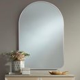 thumbnail image 2 of MAYEERTY 36" x 24" Arched Bathroom Wall Mirror Modern Mirror for Vanity, Bottom Rounded Corner, Silver, 2 of 7