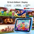 thumbnail image 4 of Kids Tablet,10.1 Inch Android 15 Toddler Tablet with Case,8GB RAM 64GB ROM Tableta,APP Preinstalled,Parent Control,Kids Education Children Tablet with WiFi,Blue, 4 of 9