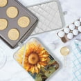 thumbnail image 5 of ALAZA Sunflower Pot Holders Set of 2 Heat Resistant Kitchen Oven Mitts, 5 of 7