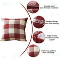 thumbnail image 3 of Set of 2 Classroom Buffalo Plaids Decorative Outdoor Farmhouse Throw Pillow Covers Front Porch Classic Halloween Decor Retro Boho Cushion Cases Fall Home Rustic Check for Couch Patio - Style 1, 3 of 5