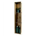 thumbnail image 4 of ALFI brand ABNP0836-BG 8" x 36" Brushed Gold PVD Stainless Steel Vertical Triple Shelf Shower Niche, 4 of 8