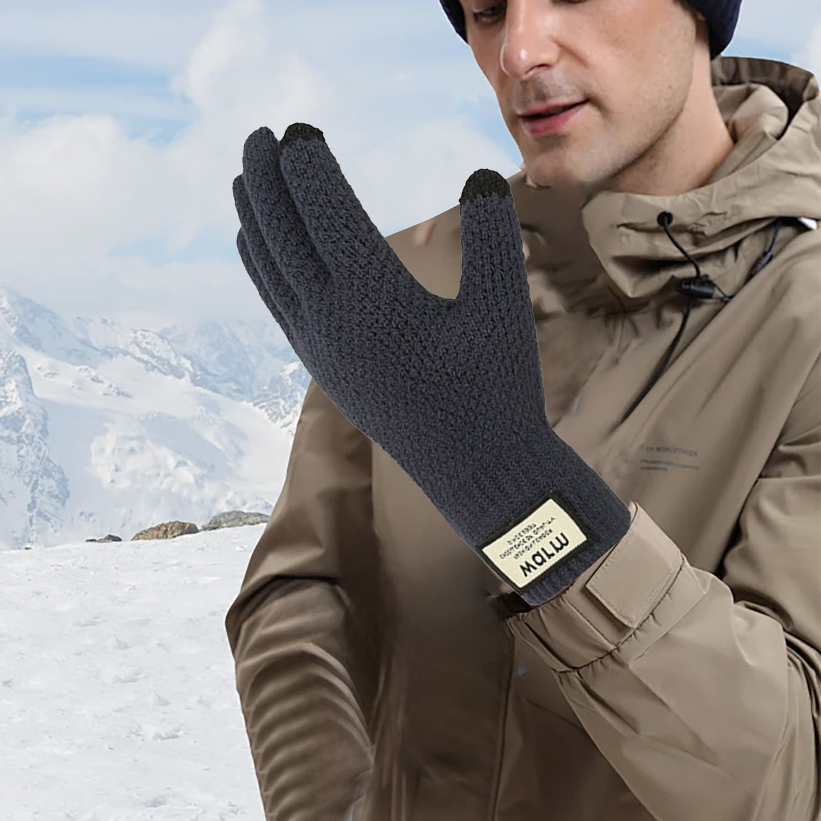 Winter Touch Screen Gloves for Men and Women,USB Heated Electric Heating Gloves with Fast Warm Technology,Anti- Thermal Knitted Gloves for Outdoor Activities,Skiing,Cycling,Hiking,Runningï¼95Â°Fï¼