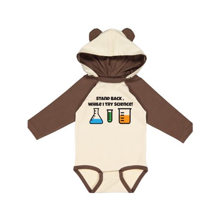 

Inktastic Stand back while I try Science! Gift Baby Boy or Baby Girl Long Sleeve Bodysuit