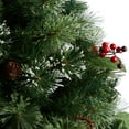 thumbnail image 5 of Nearly Natural 3ft. Holiday Pre-Lit Snow Tip Greenery, Berries and Pinecones Artificial Christmas Plant in Urn with 100 LED Lights, 5 of 10