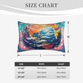thumbnail image 4 of Xecao Colorful Whimsical Earth for Decorative Throw Pillow Case for Couch,Sofa or Bed Set,Pillow Cover for Sofa Home Decor Ideal Gift(Pillow core not included)-20"x30", 4 of 6