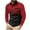 Red, variant on Qingpeng Men's Lapel Button Shirts 2024 Long Sleeve Casual T-Shirts Color Block Slim Fit Shirt with Pocket