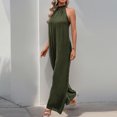 thumbnail image 7 of CHUMUD Womens Dressy Jumpsuits Long Pants Sleeveless Halter Jumpsuits Loose Wide Leg Casual Jumpsuit, 7 of 7