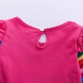 thumbnail image 5 of WIBACKER Girls Long Sleeve Stretchy Dress Kids A line Twirly Skater Casual Rainbow Unicorn Dresses, 5 of 11