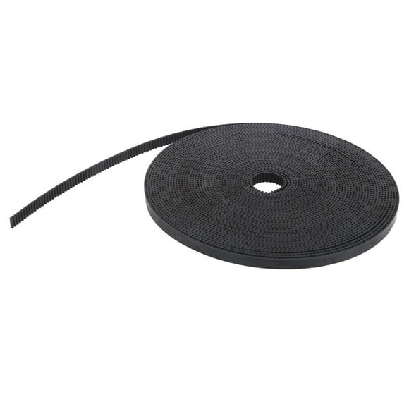 Timing Belt, PU 2GT-6mm Synchronous Belt Durable Black with Steel Core for Industrial Supply for Linear Drive 10m / 32.8ft