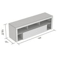 thumbnail image 4 of Safdie & Co. Tv Stand 59L Brown Reclaimed Wood 1 Big Drawer 5 Shelves, 4 of 4