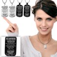 thumbnail image 2 of Pompotops Stainless Steel Lettering Necklace My Daughter I Love You Necklace Birthday Anniversary Jewelry Gift for Daughter, 2 of 4