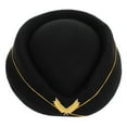 thumbnail image 1 of Boina de azafata, gorro de azafata, gorra de azafata, boina de uniforme para mujer, gorro de azafata, gorro de azafata, 1 of 8