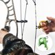 thumbnail image 2 of Equipo de tiro con arco robusto thumb compuesto de compuesto accesorios de arco de la muñeca correa dispensador abrazadera cabezal alta sensibilidad caza liberación ayuda verde Eigraketly OD011037-04, 2 of 6