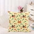 thumbnail image 2 of MKHERT Cat and Fishbone Pillow Covers Pillowcase Throw Pillows 18x18 inch, 2 of 2
