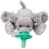 Nookums Paci-Plushies Elephant Buddies - Pacifier Holder (Plush Toy Includes Detachable Pacifier, Use with Multiple Brand Name Pacifiers)