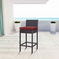 thumbnail image 2 of Ergode Convene Outdoor Patio Fabric Bar Stool - Espresso Currant, 2 of 2