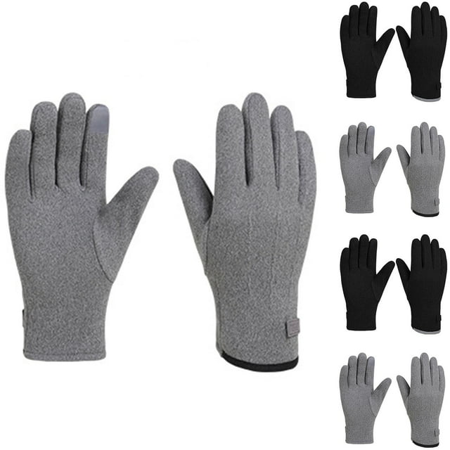 Sentmoon Running Gloves for Men Womens Running Gloves Men Fashion Outdoor Warm Windproofand Cold Gloves with Thickened Fleece for Cold Weather and Insulation