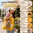 thumbnail image 5 of Pawpeek Bag, Pet Peek Carrier Bag, Cute Dew Head Bee-Shaped Pet Shoulder Bag, Portable Breathable Cat Carrier Pet out Bag for Small Cat Dog Outdoor Travel Camping (Bee, L), 5 of 6