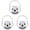 White, variant on 1-4PC Pumpkin Bucket Halloween Candy Holder with Handle for Trick or Treat Decorations 6.3x5.5 Inch Pumpkin Shape Candy Container Party Supplies