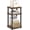 Amber Oak/Black, variant on JUST Side Table, 3-Tier End Table, Open Shelves Night Stand, Bedside Table, Toolless Assembly, for Living Room, Bedroom, Bathroom, Sage Green