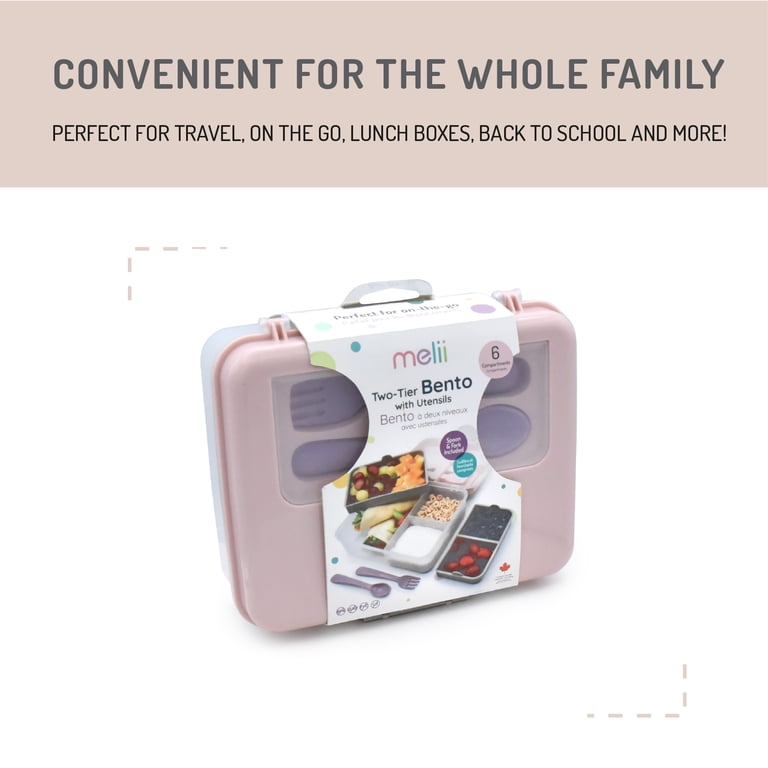 Melii Two-Tier Bento Box, Multi-Color - Walmart.com