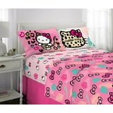 Hello Kitty Kids 4 Piece Pink Sheet Set, Full - Walmart.com