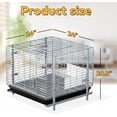 thumbnail image 4 of HOMESTEAD 24" Bunny Cage with Tray, Easy-Clean Rabbit Cage, Legs & Frame Included, Urine Guard, for Rabbits, Ferrets & Hedgehogs, 4 of 9