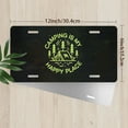 thumbnail image 2 of License Plate, Camping Bliss Logo Decorative Front,Personalized Stainless Steel License Plate Cover For Men Women,12.2" X 6.2", 2 of 6
