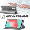 thumbnail image 3 of Case for Galaxy A32 5G [Not fit A32 4G], PU Leather Wallet Folio Flip Magnetic Buckle Slim Back Cover Built-in Card Holder Slot and Stand for Samsung Galaxy A32 5G (Grey), 3 of 7