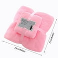 thumbnail image 3 of Towel Two In One Soft And High Density Set Coral Absorben Fleece And Towel Bath Home Textiles Polyester Bath Towel,Red,Coral Fleece, 3 of 8