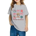 thumbnail image 1 of Xihbxyly Bonita Camiseta con Estampado "100 Días de Colegio", Tejido Suave y Transpirable, Manga Corta Abullonada, Versátil para Combinar, Ideal para Viajes, Fiestas Escolares y Varias Tallas., 1 of 6