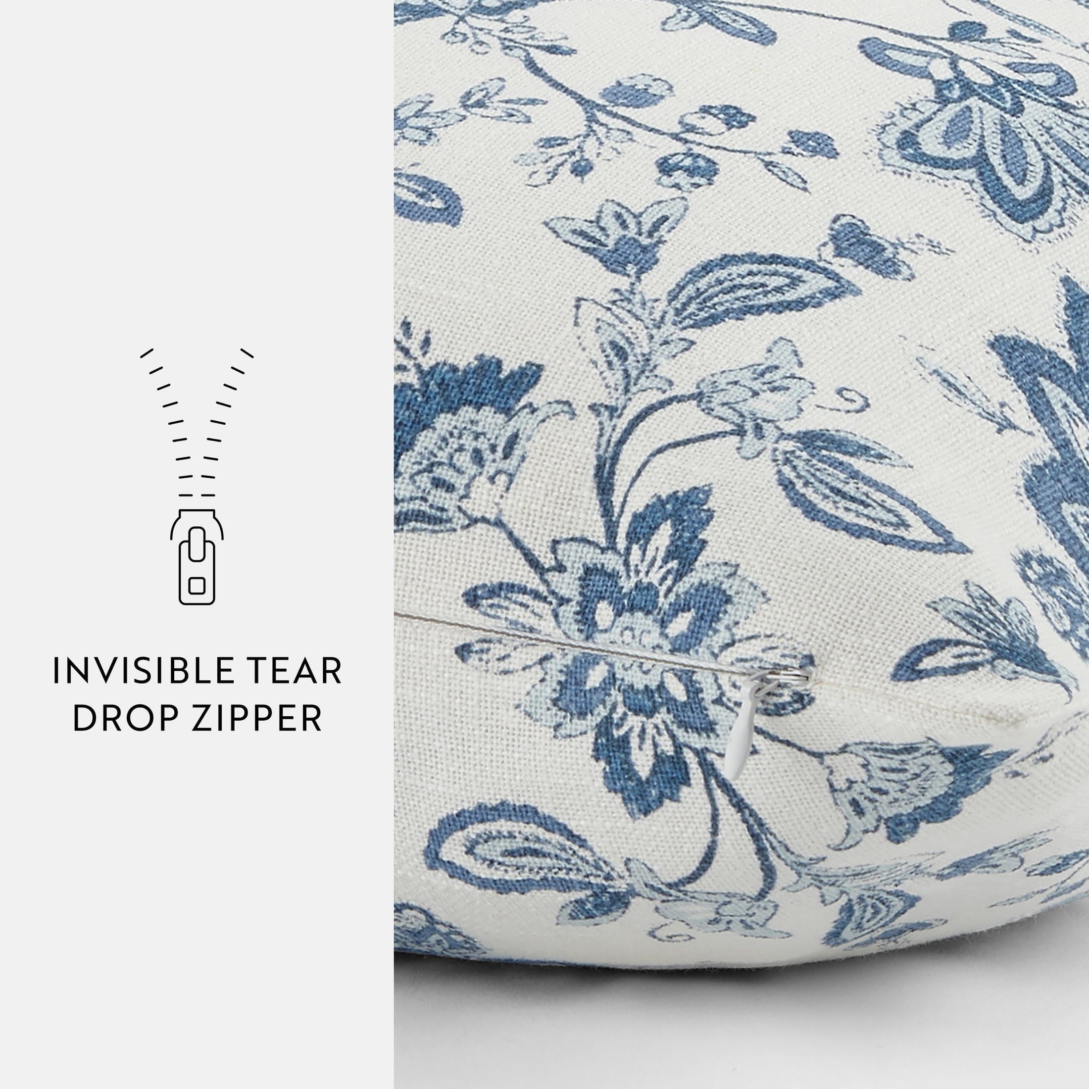 Noble Linens Elegant Cotton Decor Throw Pillow in Jacobean Pattern