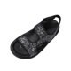 thumbnail image 1 of Zapatos Planos Negros de Moda Ropa Externa Portátil Versátil Color Sólido Lentejuelas Pie Redondo Brillante Brillante Sandalias Planas para Mujeres, 1 of 9
