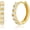 Gold-White, variant on Tiny Mini Opal Huggie Hoop Earrings Upper Ear Cartilage Helix 18k Gold Plated Minimalist Simple Small 10mm 8mm 6mm Hoop Earrings
