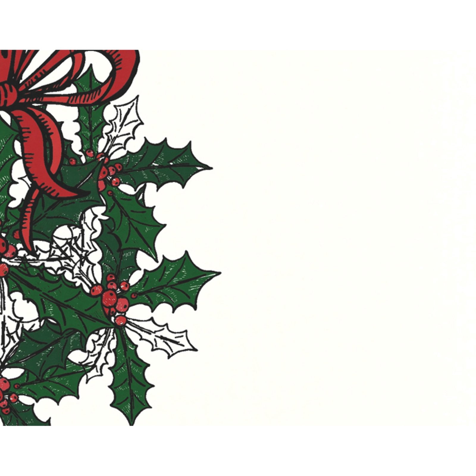 Simply Daisy 18" x 30" Traditional Mistletoe Holiday Floral Print Kitchen Towel
