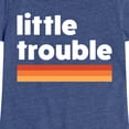 thumbnail image 3 of Instant Message - Trouble Little - Toddler & Youth Girls Short Sleeve Graphic T-Shirt, 3 of 6