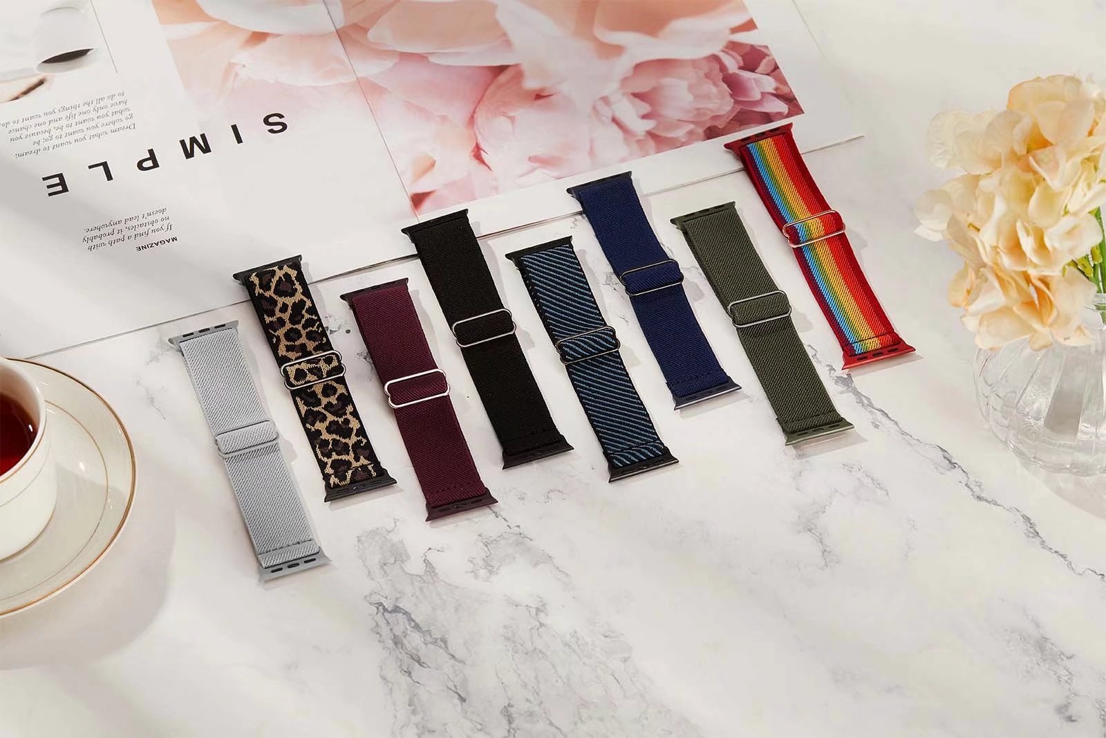 Recoppa Stretchy Nylon Solo Loop Apple Watch Band photo 2