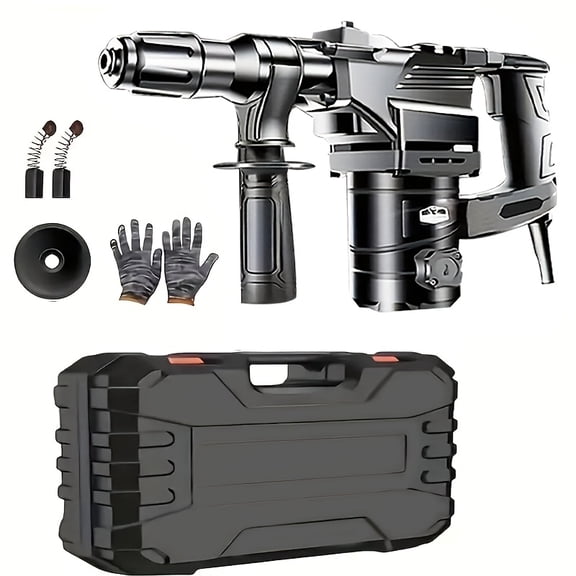 DGB Electric Rotary Hammer Drill, Heavy-Duty Demolition Hammer for Concrete, Masonry, and Stone, Multi-Function Power Tool for Construction, Renovation, and Industrial Projects