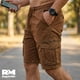 thumbnail image 2 of Bermudas Cargo De Hombre Con Ajuste Holgado Y Bolsillos cafe T40, 2 of 5