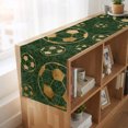 thumbnail image 6 of Soccer Sports Burlap Cotton Table Runner 16x72 Inches Long, Farmhouse Vintage Green Football Ball Farmhouse Table Runners, Outdoor Dining Tablecloths Decor for Baby Shower/Party/Wedding, 6 of 8