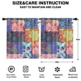 thumbnail image 2 of Blackout Kids Curtains,Boho Bohemia Pioneer Flower Childrens Insulated Curtains Set Of 2,Bedroom Essentials,Toddler Room Decor 52"x63"(132x160cm), 2 of 4