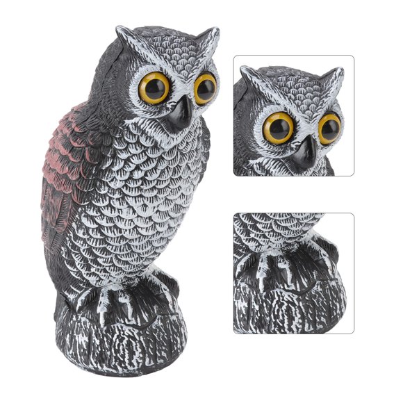 Owls To Keep Birds Away, Fine Details Bird Owl Decoy  for Birds for Small Animal