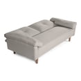 thumbnail image 4 of Sofá Cama de Lino Gris Claro Modelo Mandela Makora, 4 of 8