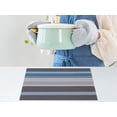 thumbnail image 5 of REGALWOVEN Morden Placemats Set of 6 Placemats for Dining Table Decor Indoor Outdoor Washable Kitchen Table Mat Wipe Clean Blue 18*12in, 5 of 7