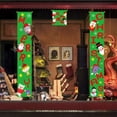 thumbnail image 2 of Merry Christmas Colgando Banners Pórchos Bienvenidos Signos Home Holiday Año Nuevo Decoración de cumpleaños para Puerta Yarda verde 2 piezas Inevent HA010416-02B, 2 of 6