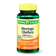 Spring Valley Moringa Oleifera Vegetarian Capsules, 1,000 mg, 60 Count