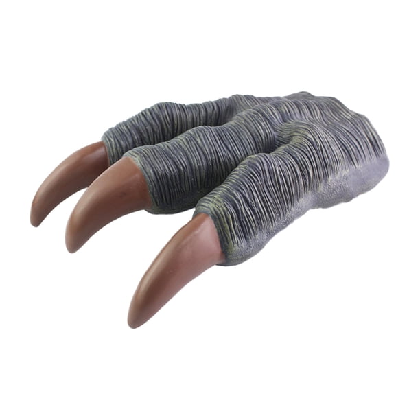 AUDeals - Garras de dinosaurio para niños, guantes de juguete, garras de dinosaurio, manos y patas, 1 pieza de goma suave realista para adultos, niños y niños, accesorios de juego de rol