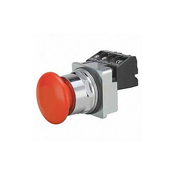 Siemens Push Button Operator, 30 mm, 1NO/1NC, Red US2:52PP2W2A