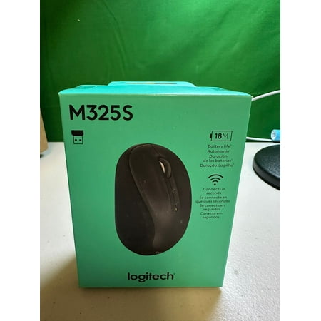 Logitech - M325s Wireless Optical Compact Ambidextrous Mouse - Wireless - Graphite